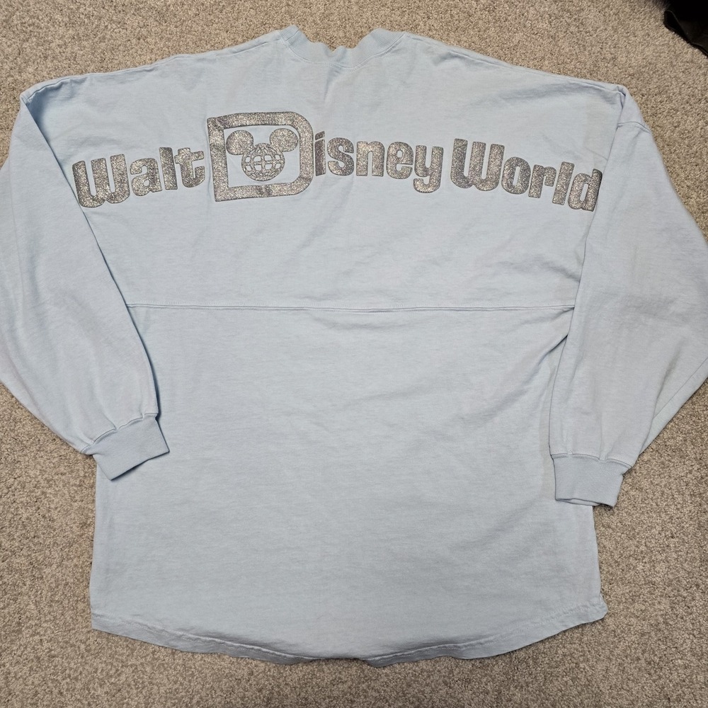 Disney Parks Spirit Jersey Walt Disney World Cinderella Glass Slipper Glitter MD